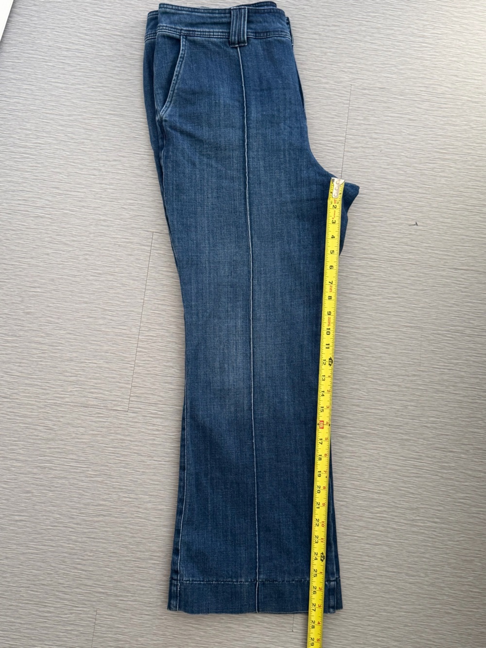 Talbots Flare Leg Pintuck Jeans Size 14P - Picture 4 of 12